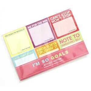 🛍️ NEW "I'm so goals" sticky notes set